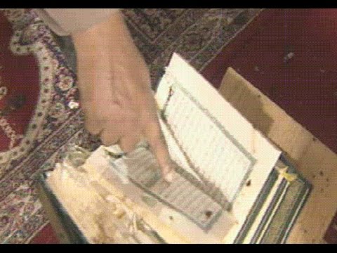 شاهد الآية التي ظهرت على مصحف ممزق في مسجد أبها