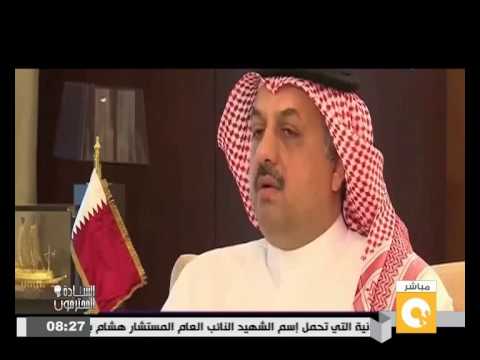 شاهد وزير خارجية قطر يهين الإعلام المصري