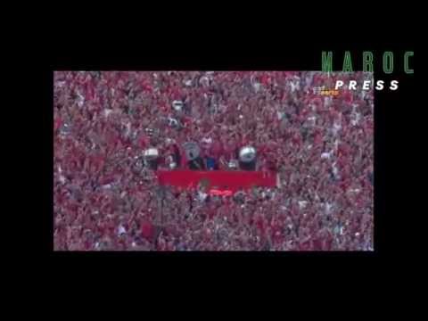 شاهد إبداع جماهير الوداد البيضاوي أمام العين الإماراتي في الاستاد