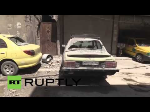 شاهد عشرات القتلى والجرحى في دمشق