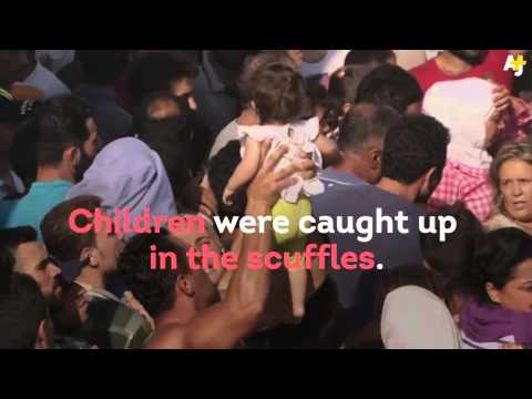 شاهد الشرطة اليونانية تفرّق اعتصامًا للاجئين السوريين