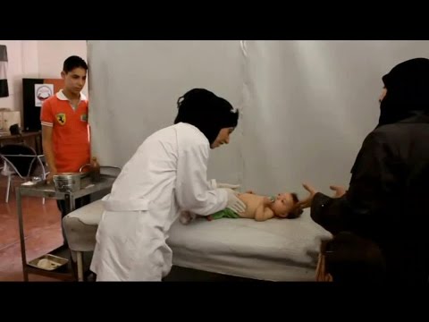 شاهد نصف أهالي الغوطة مصابون بالتفوئيد