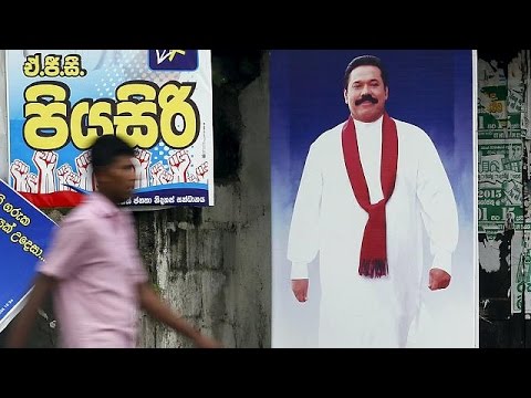 شاهد تنافس في سريلانكا بين راغاباكسا وسيريسينا في الانتخابات