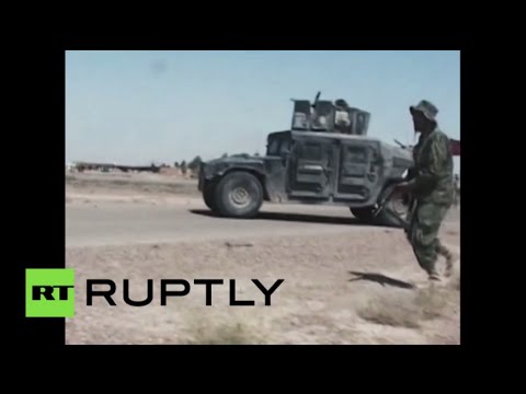 شاهد تواصل المعارك بين الجيش العراقي ومسلحي داعش في الأنبار