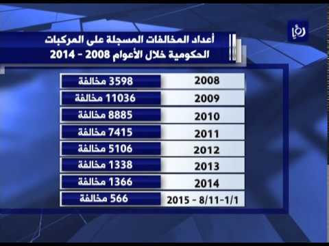 شاهد 566 مخالفة لمركبة حكومية منذ بداية العام في الأردن