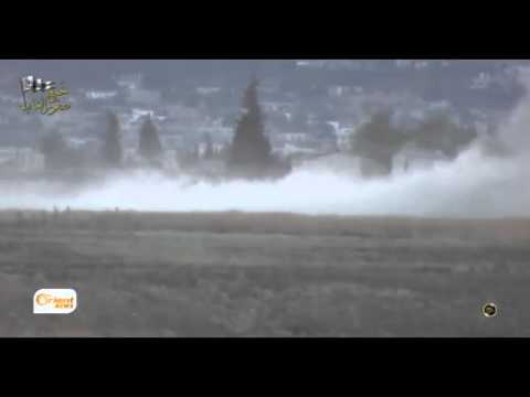 بالفيديو اشتباكات بين الثوار والقوات السورية في قرى سهل الغاب