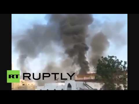 القاعدة تدمر قيادة الشرطة في عدن