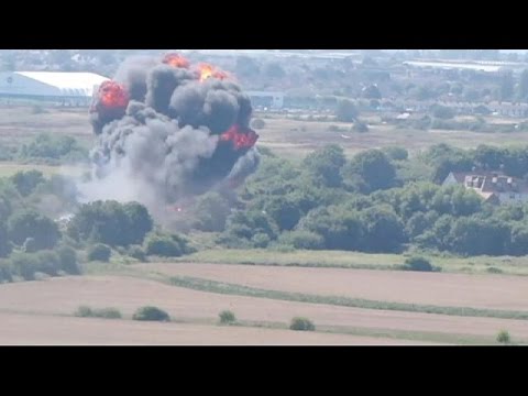 ارتفاع حصيلة عدد ضحايا تحطم مقاتلة بريطانية