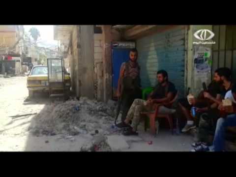 شاهد تثبيت وقف إطلاق النار في مخيم عين الحلوة