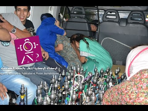 شاهد اعتقالات ومداهمات لمقاهي الشيشة