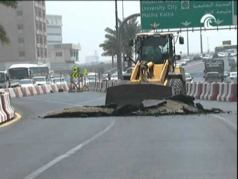 طرق الشارقة تنجز شارع الملك فيصل