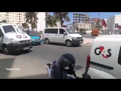 فيديو هجوم مسلح على ناقلة للأموال في طنجة