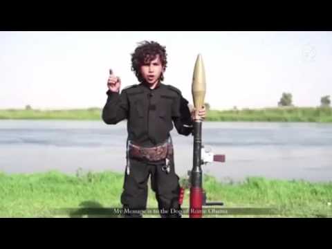 بالفيديو طفل داعشي يهدد أوباما