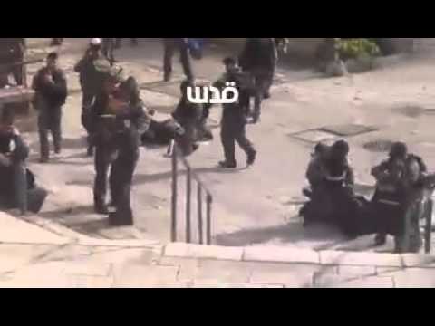 بالفيديو استشهاد شاب فلسطيني