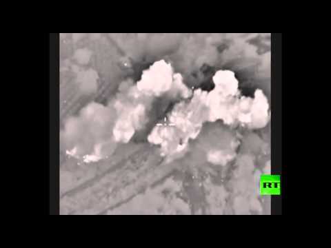 شاهد المقاتلات الروسية تقصف 86 موقعا لـداعش