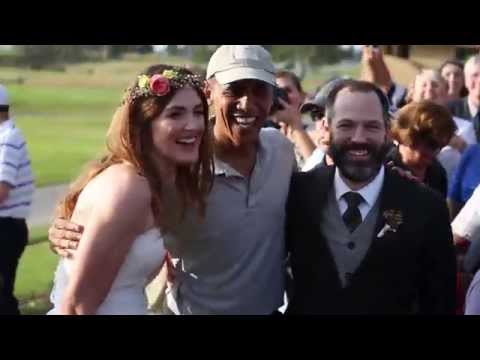 شاهد الصدفة تجمع عروسين بالرئيس الأميركي أوباما