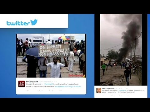 شاهد اشتباكات بين الشرطة ومحتجين في الكونغو