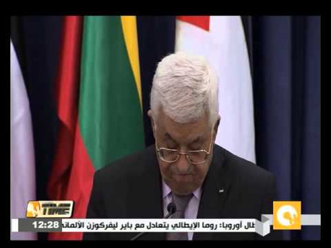 بالفيديو الرئيس عباس يلتقي كي مون في رام الله