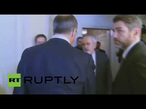 شاهد وزير الخارجية لافروف يلتقي نظيره الإيراني في فيينا