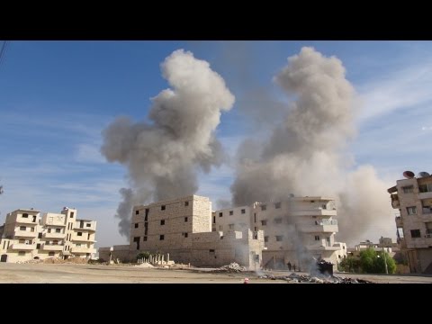 شاهد الشبكة السورية تدحض ادعاء روسيا بتوقف استخدام البراميل المتفجرة