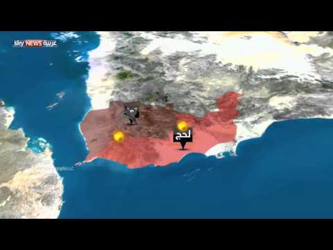 شاهد التحالف يدفع بقواته ناحية منطقة معسكر العمري في تعز