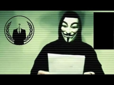 شاهد مجموعة أنونيموس تعلن الحرب الالكترونية