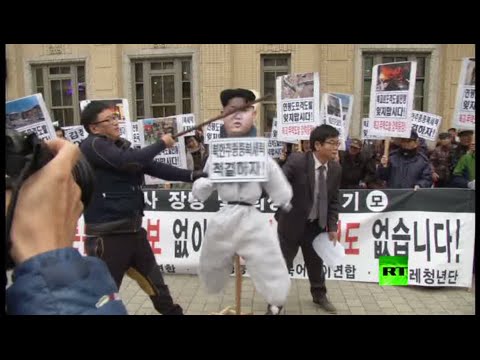 شاهد متظاهرون يتجمعون في سيول