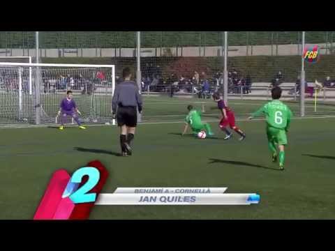 بالفيديو ناشئ برشلونة يقلد باسم مرسي