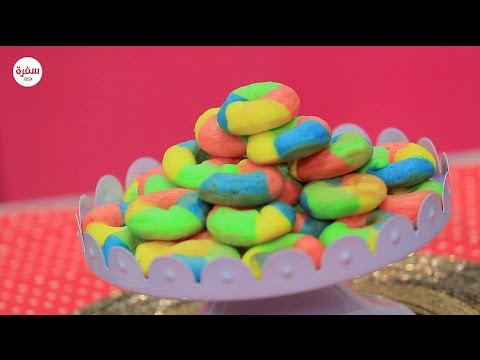 شاهد طريقة عمل دونتس قوس قزح