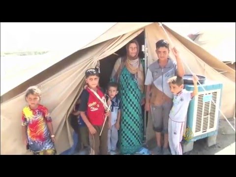 بالفيديو أهالي الرمادي يعيشون أوقات عصيبة بعد إنذار الجيش