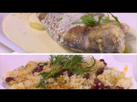 طريقة عمل سمك دنيس بلو تشيز و أرز بالصويا والفاصوليا الحمراء