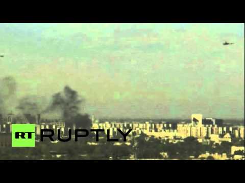 شاهد أنباء عن سقوط قذيفة صاروخية قرب السفارة السعودية في بغداد