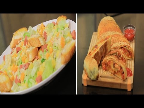 طريقة عمل سويس رول البيتزا  سيزر سلاد ووصفات أخري