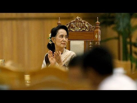 فيديو مسيرة نضال أونغ سان سوتشي تستمر في البرلمان الجديد