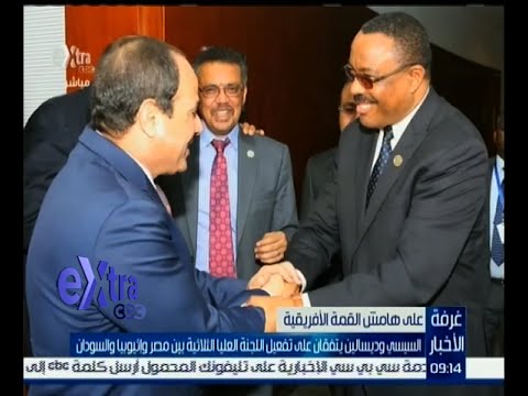 السيسي وديسالين يتفقان على تفعيل اللجنة العليا الثلاثية بين مصر وإثيوبيا والسودان