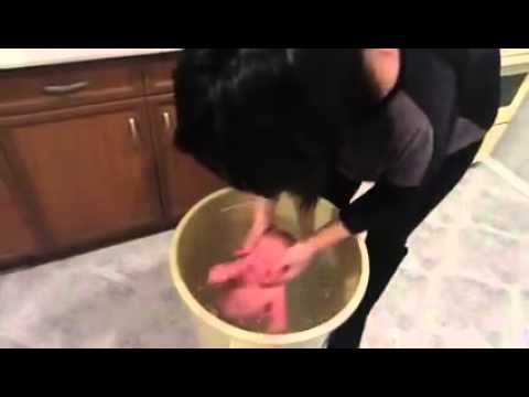 بالفيديو امرأة تُعذَب طفل بشكل غير طبيعي