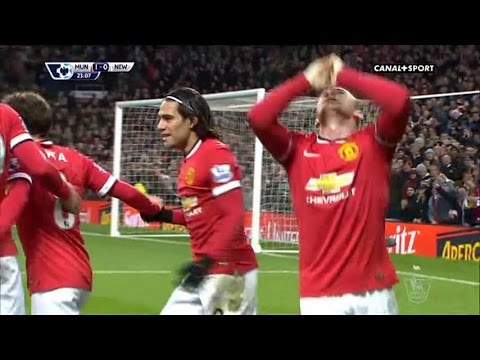 أهداف فوز المان يونايتد على فريق نيوكاسل