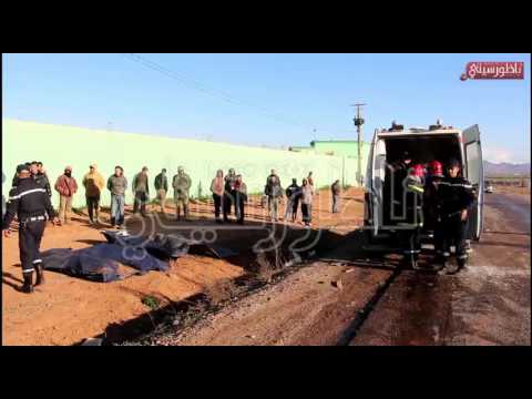 فيديو وفاة 8 أشخاص إثر حادث سير في الناظور‎