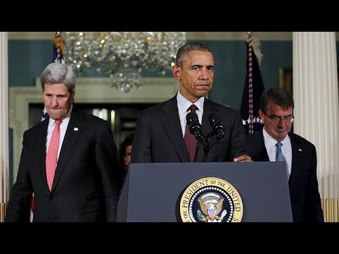 شاهد باراك أوباما يعلن داعش عصابة إجرامية