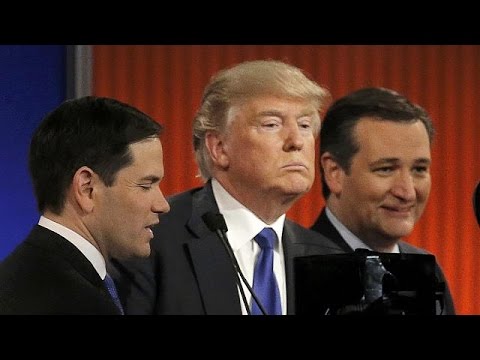 شاهد مرشحو الجمهوري للرئاسة الأميركية يتكالبون على ترامب