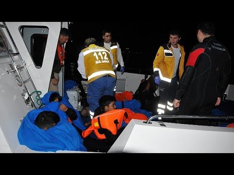 شاهد غرق مهاجرين بينهم رضيع قبالة السواحل التركية