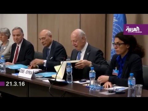 بالفيديو  دي ميستورا يسعى لتقريب وجهات نظر المعارضة والنظامبالفيديو  دي ميستورا يسعى لتقريب وجهات نظر المعارضة والنظام