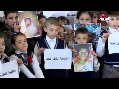 سيدة عراقية تناشد العالم فك الحصار عن الفلوجة