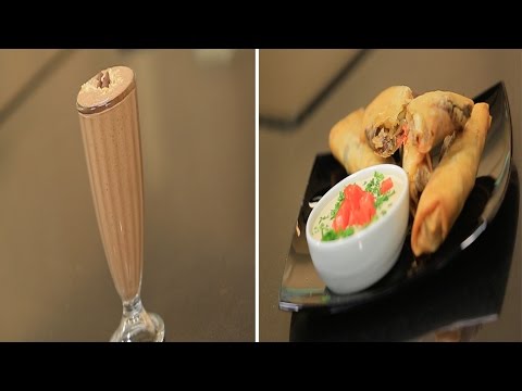 تعرف على طريقة عمل سبرنج رولز شاورما و كوكتيل الآيس كريم