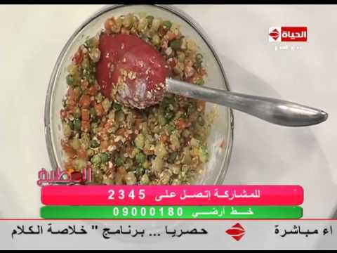 طريقة عمل  أقراص الخضار الصيامي  الشيف آيه حسني