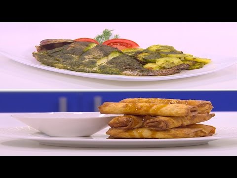 صينية سمك بالبطاطس والخضرة