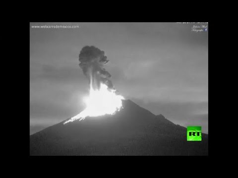 بركان بوبوكاتيبيتال المكسيكي يبدأ بالثوران