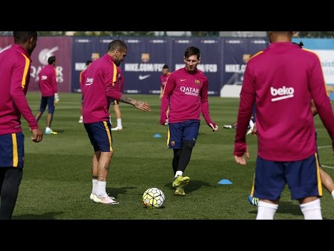 فرحة الفوز تسيطر على تدريبات برشلونة