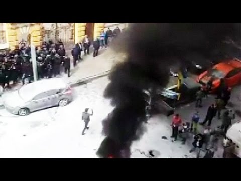 شاهد بالفيديو  احتجاجات في اوكرانيا على الفساد الحكومي