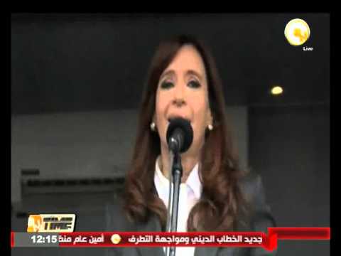 شاهد الآلاف يتظاهرون لتأييد رئيسة الأرجنتين السابقة